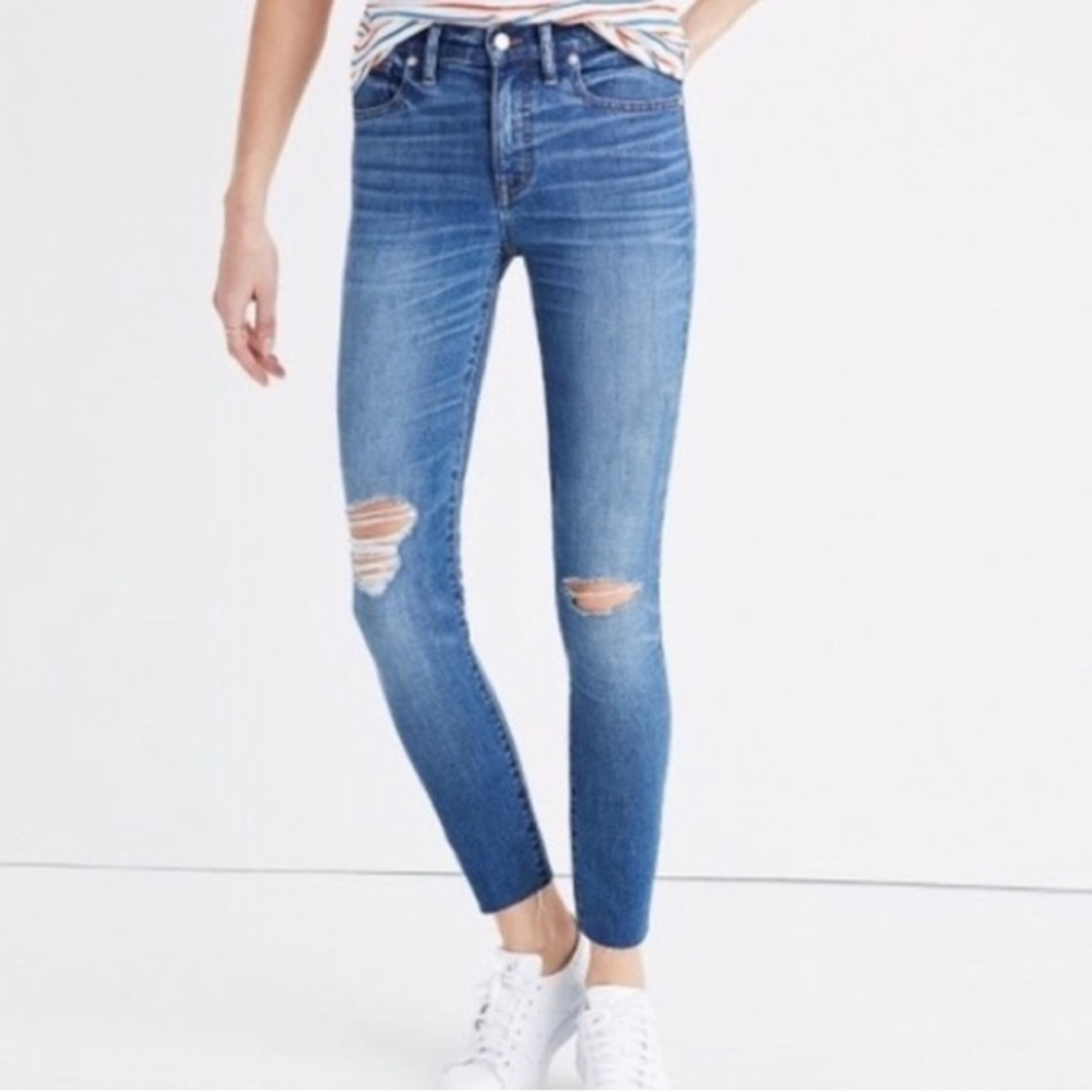 Madewell 9” high rise skinny jeans